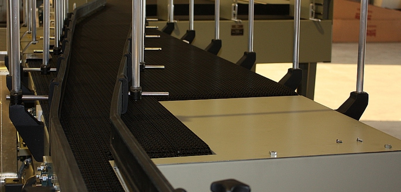 Mat Top Conveyor with Custom Metal Designs