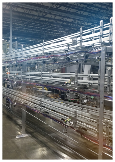Conveyer system build by custom metal designs